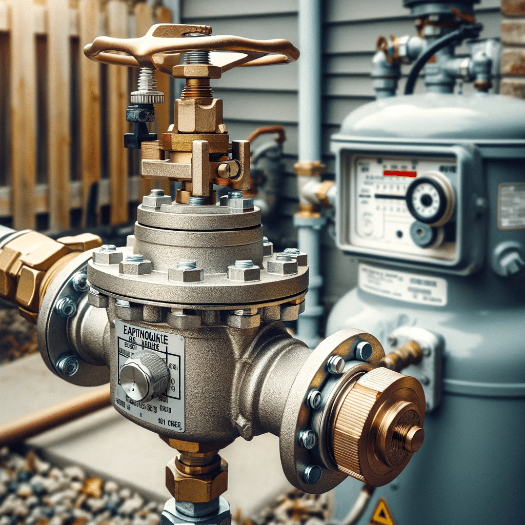 California earthquake gas shut off valve